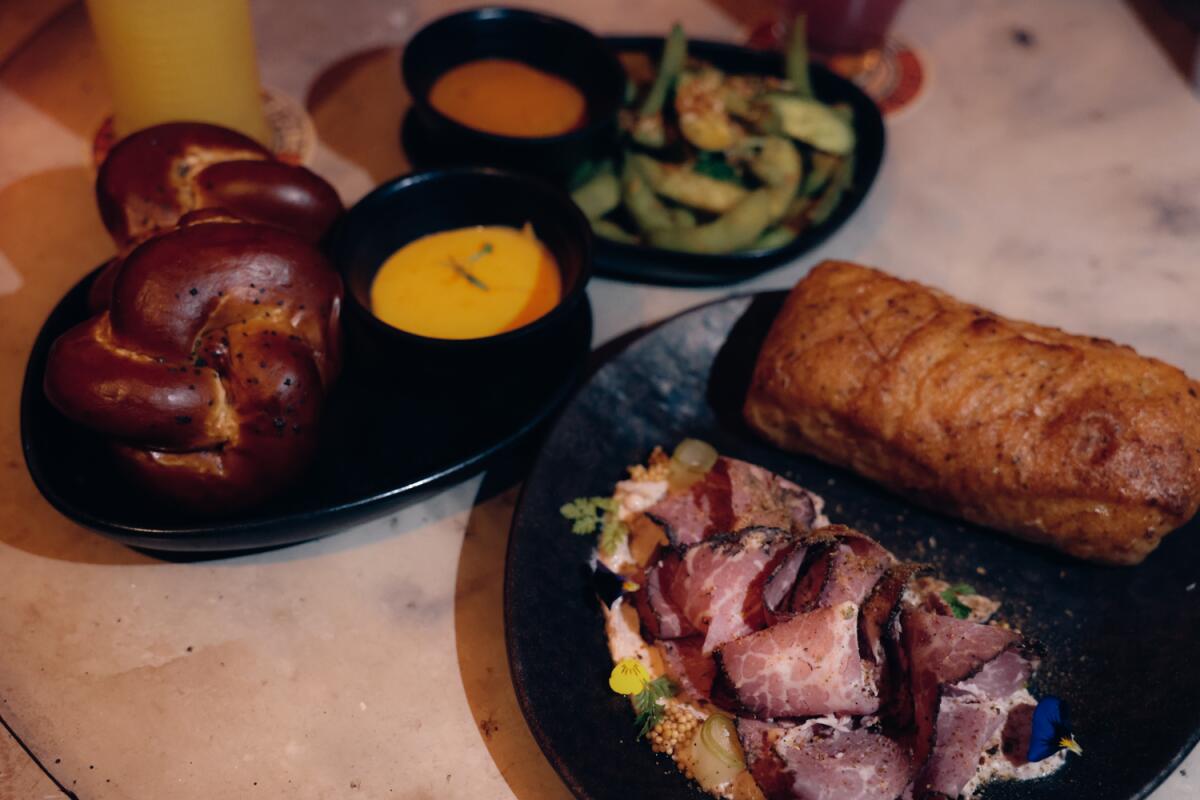 A variety of bar snacks available for purchase at Oga's Cantina at Disneyland