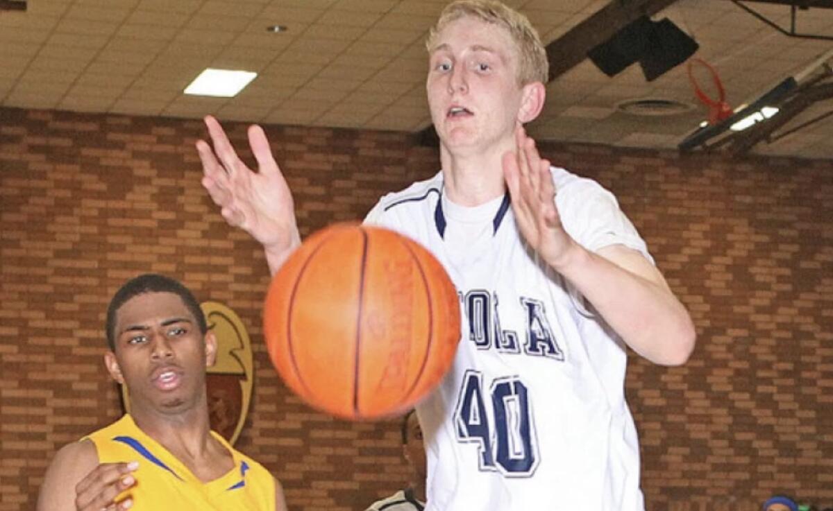 Thomas Welsh in 2013 for Loyola.