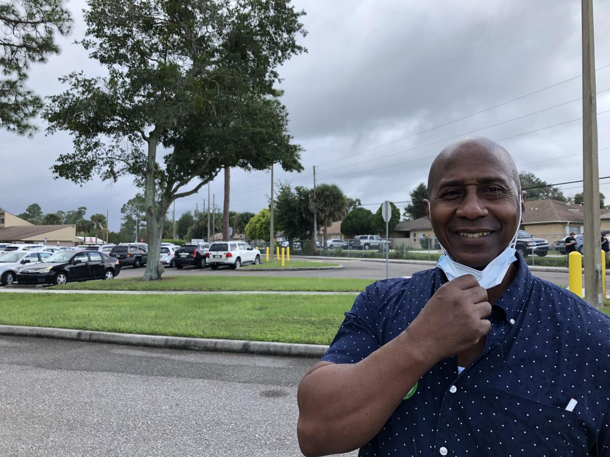 Kenneth Woodson, a retired police officer in Orlando, Fla., voted for Democrat Joe Biden.