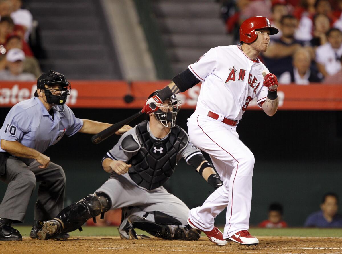 Josh Hamilton's leadoff single in the fifth was the first hit Chicago White Sox starter Chris Sale allowed to a left-handed hitter in 34 at-bats this season.