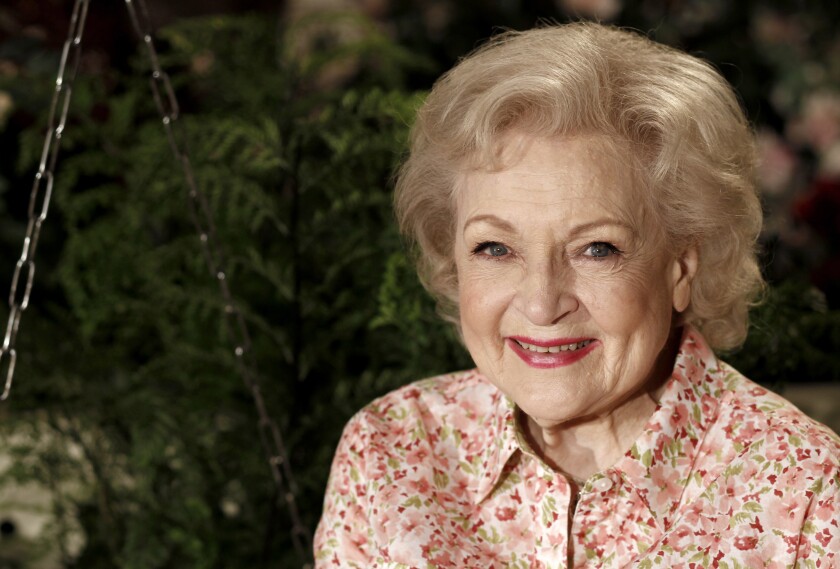 FILE - Actress Betty White poses for a portrait in Los Angeles on June 9, 2010. White will turn 99 on Sunday, Jan. 17. (AP Photo/Matt Sayles, File)