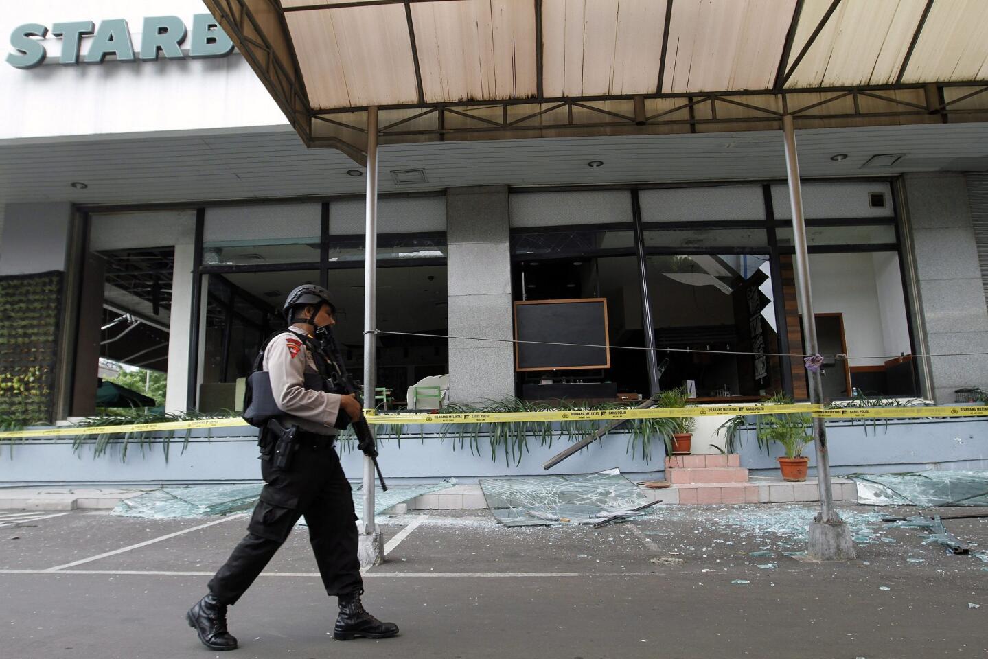 Explosions rock Jakarta mall