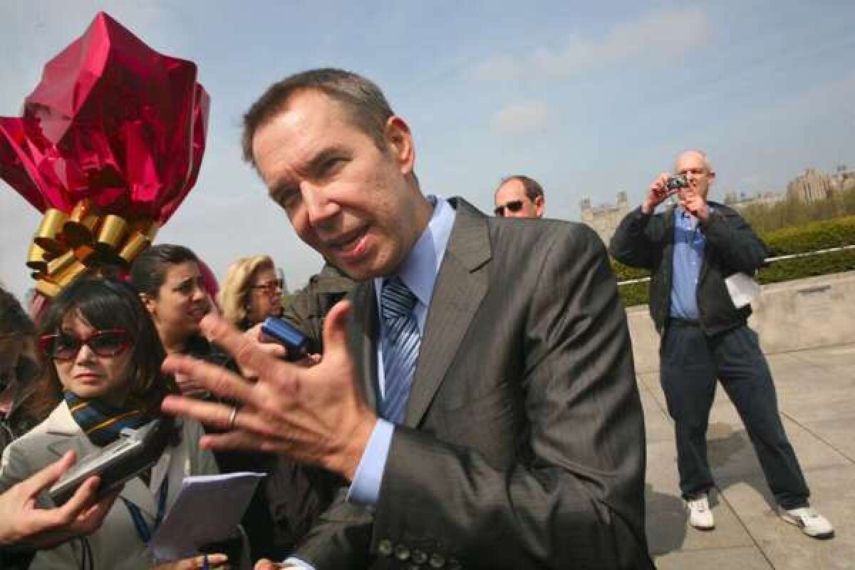 Artist Jeff Koons in New York in 2008.