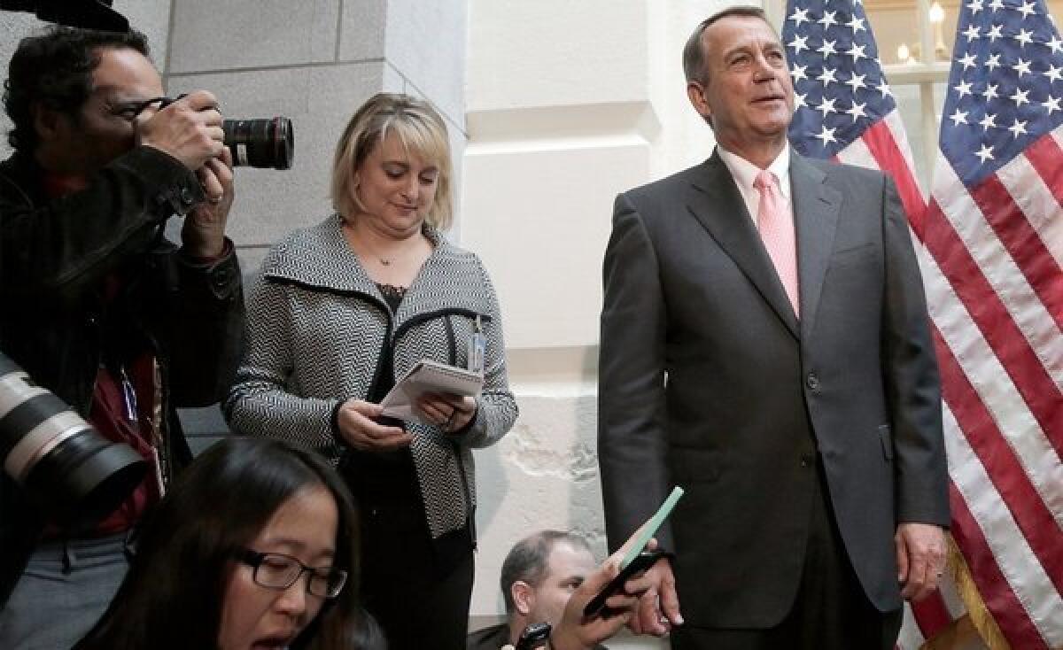House Speaker John Boehner explains what it's like negotiating in the Bizarro world.