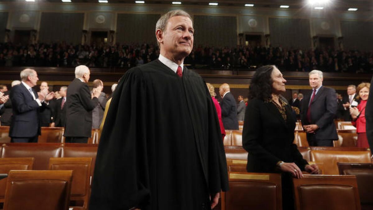 Chief Justice John G. Roberts Jr., who just heard arguments about a Muslim lockup, will swear in a president who advocated a shutdown of Muslims entering the U.S.