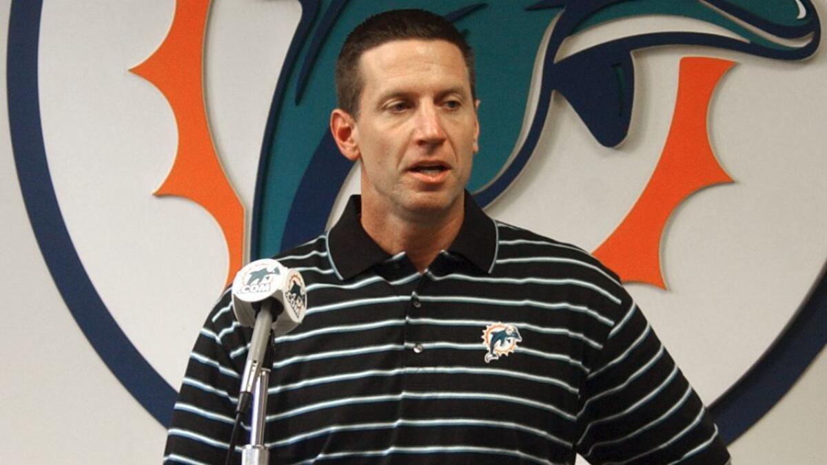 Chris Foerster, shown in 2004, is the offensive line coach for the Miami Dolphins.
