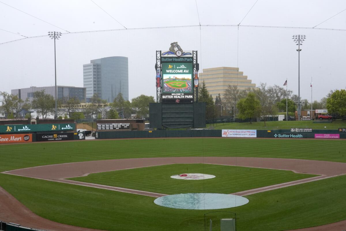 Sutter Health Park is shown in West Sacramento, Calif., in April. 