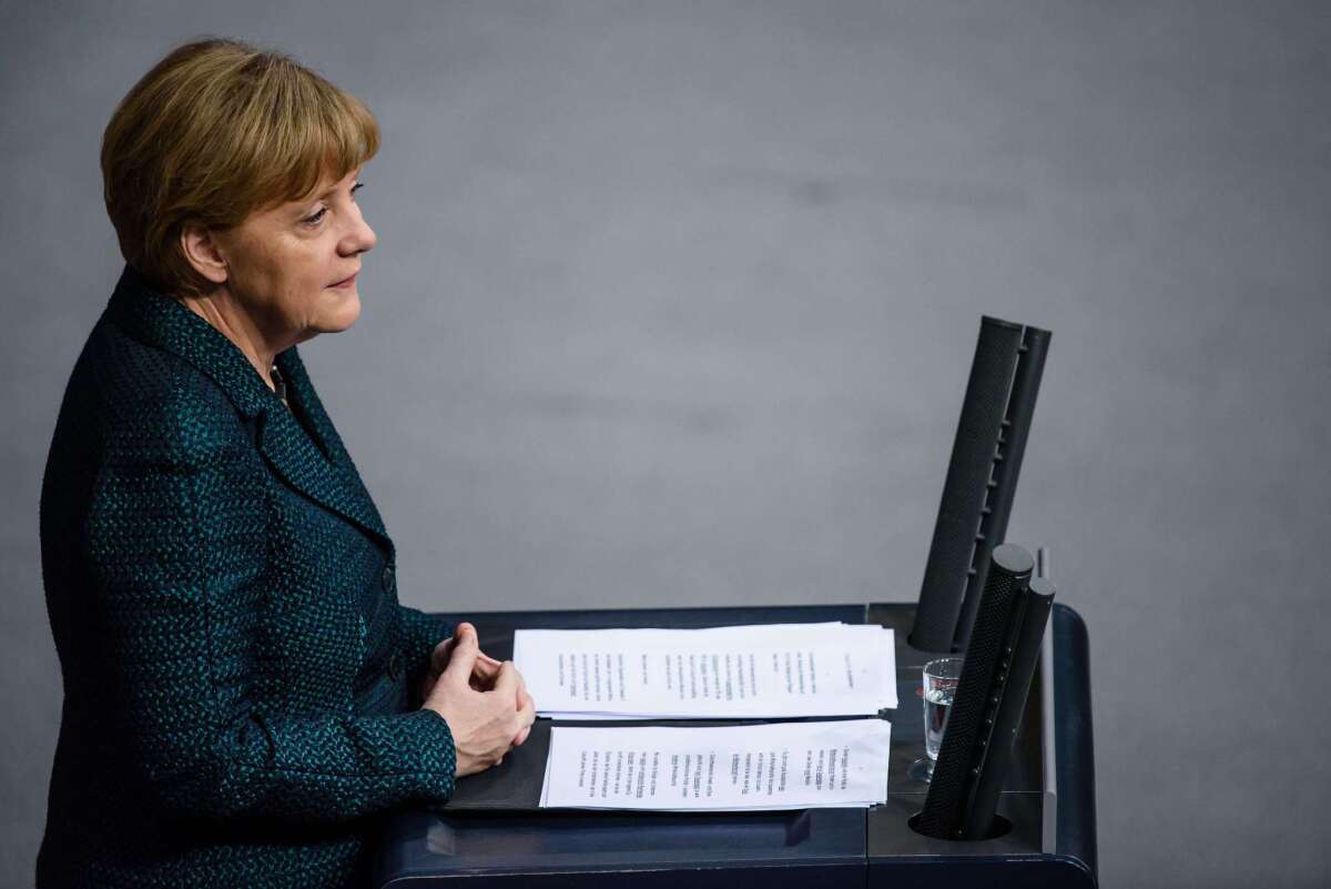 German Chancellor Angela Merkel warned during a speech to the Bundestag in Berlin on Nov. 26 that German-Russian relations appear to be headed for a long period of tension.