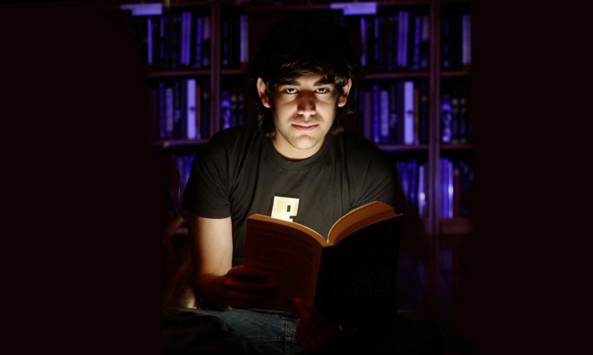 A scene from the doucmentary "The Internet's Own Boy: The Story of Aaron Swartz."