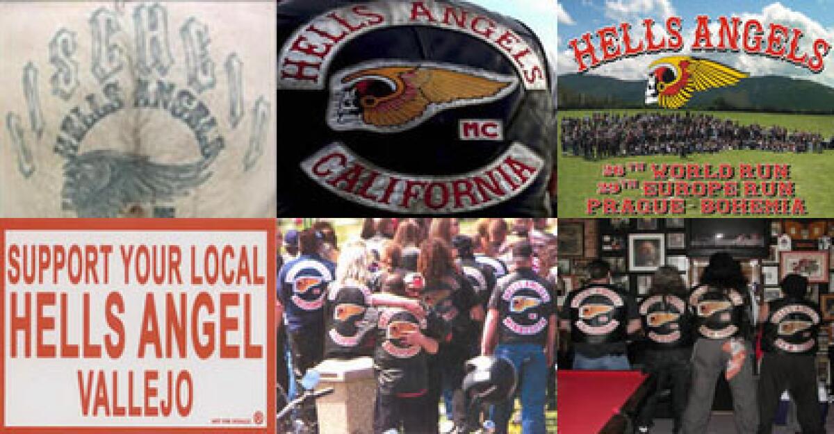 Photos fo the Hells Angels Motorcycle club shown here.