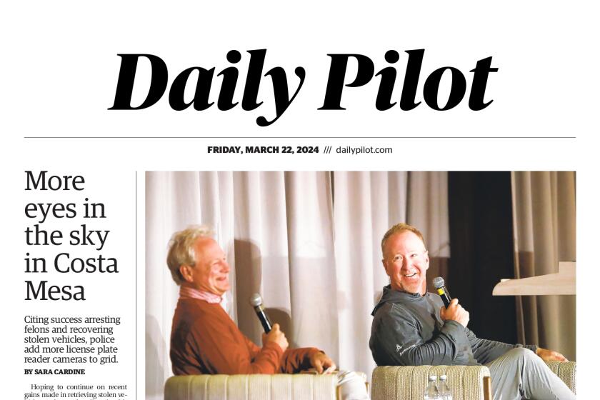 Front page of the Daily Pilot e-newspaper for Friday, March 22, 2024.
