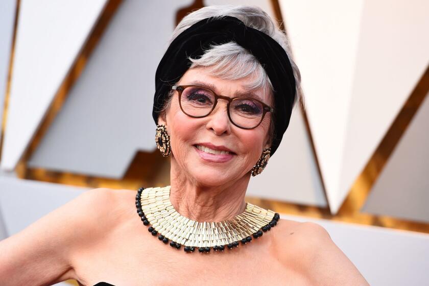 Rita Moreno arrives at the Oscars on Sunday, March 4, 2018, at the Dolby Theatre in Los Angeles. (Photo by Jordan Strauss/Invision/AP)