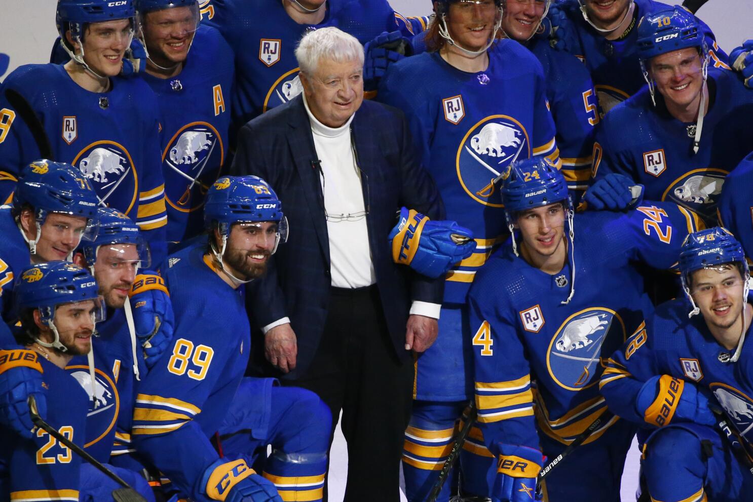 Sabres honor Jeanneret with banner ceremony