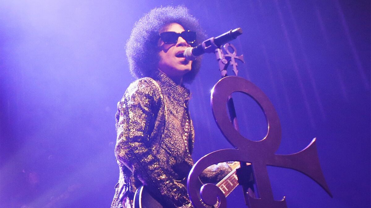 Prince performs on April 9 in Detroit.