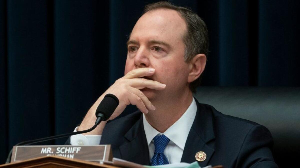 House Intelligence Committee Chairman Adam Schiff (D-Burbank) has faced calls from Republicans to resign over his repeated accusations of collusion between Russia and President Trump's campaign.