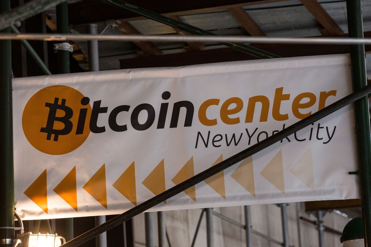 A Bitcoin banner