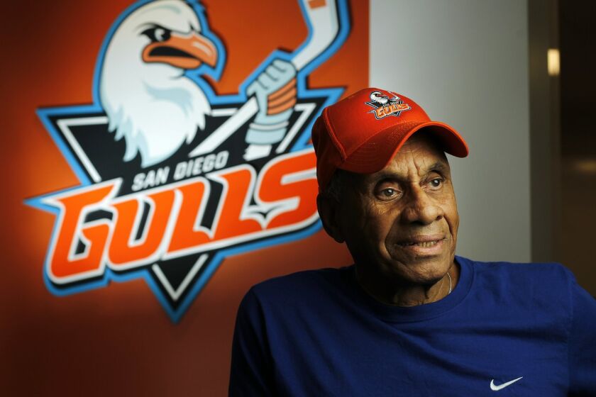 NHL pioneer Willie O'Ree, the most popular hockey player in San Diego history, will be honored as part of the Gulls' return to San Diego.