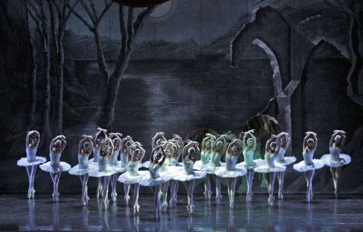 Dancers with the Ballet Nacional de Cuba perform "Swan Lake" at the Segerstrom Center for the Performing Arts in 2011.