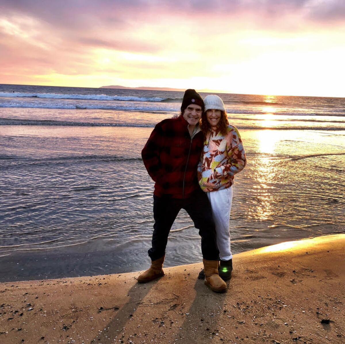 Newport Beach resident and local deejay Jim "Poorman" Trenton with wife Aime McCrory Trenton.