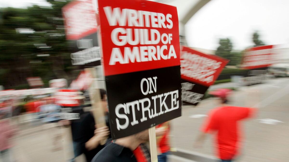 The Writers Guild of America, West said in an email to members Wednesday that it supports a zero tolerance policy for any form of workplace discrimination.