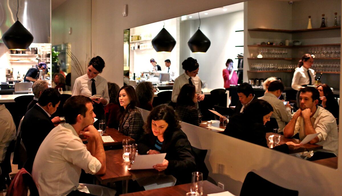Patrons dine at Orsa & Winston earlier this year.