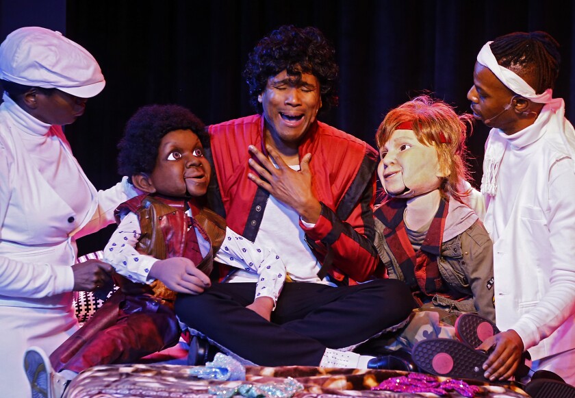 Michael Jackson As Musical Parody It S For The Love Of A Glove Los Angeles Times