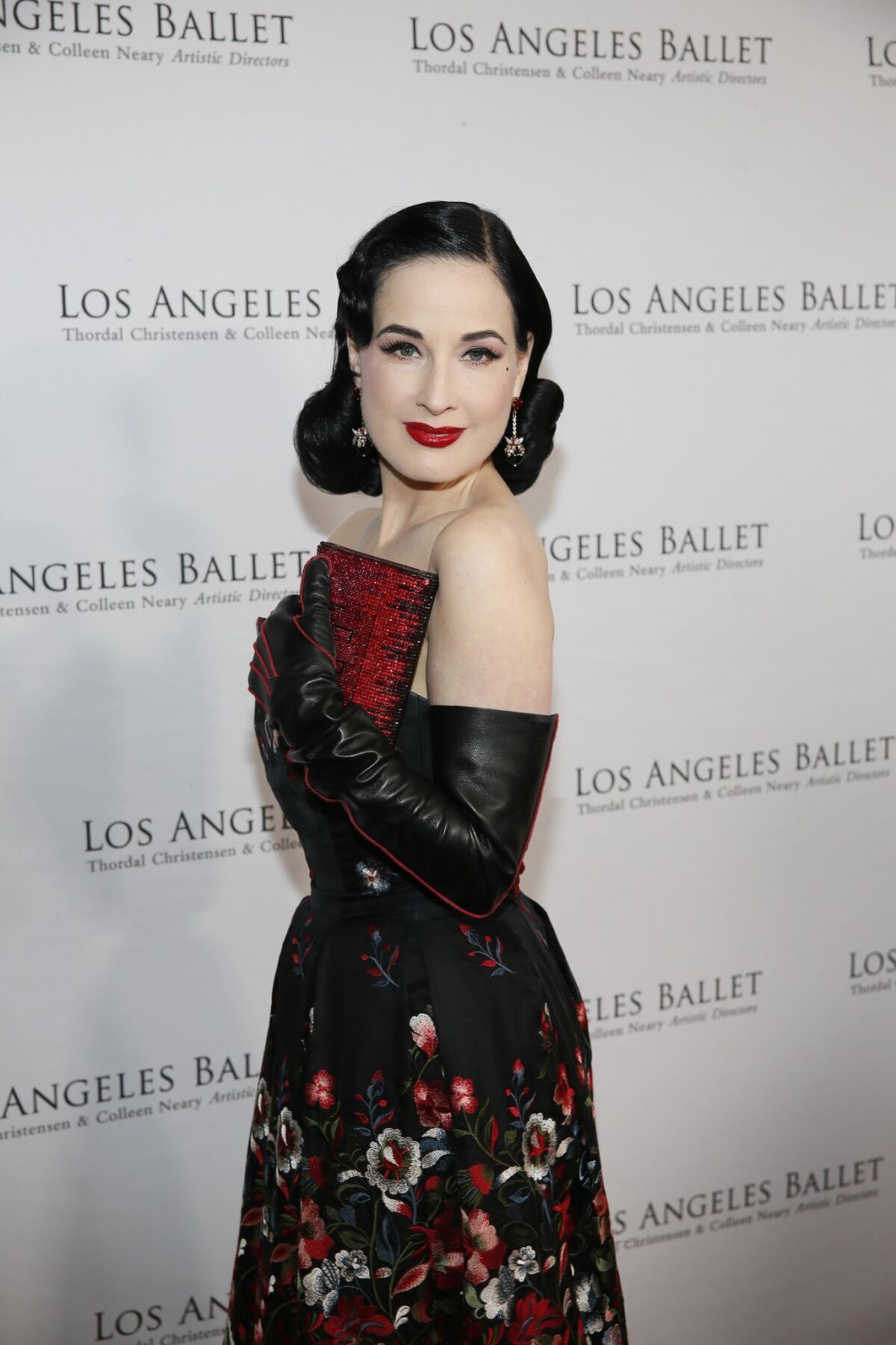 Dita Von Teese at the Los Angeles Ballet Gala.