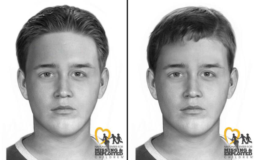 New sketches show what an unidentified male whose remains were found in 1996 might have looked like when he died.