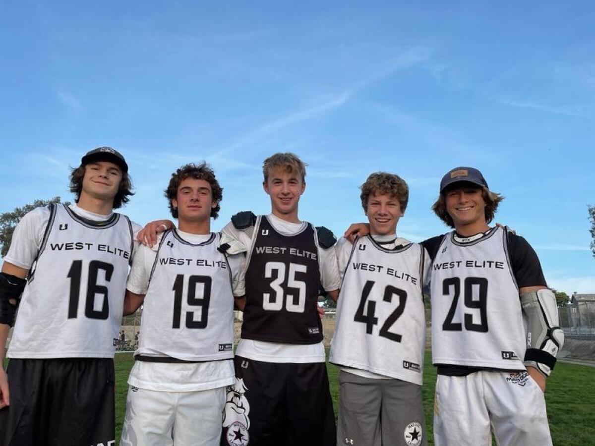 Team members (l-r) Madden Craig, Nick Marvin, Dane Jorgenson, Brooks Rodger and Beau Hokanson