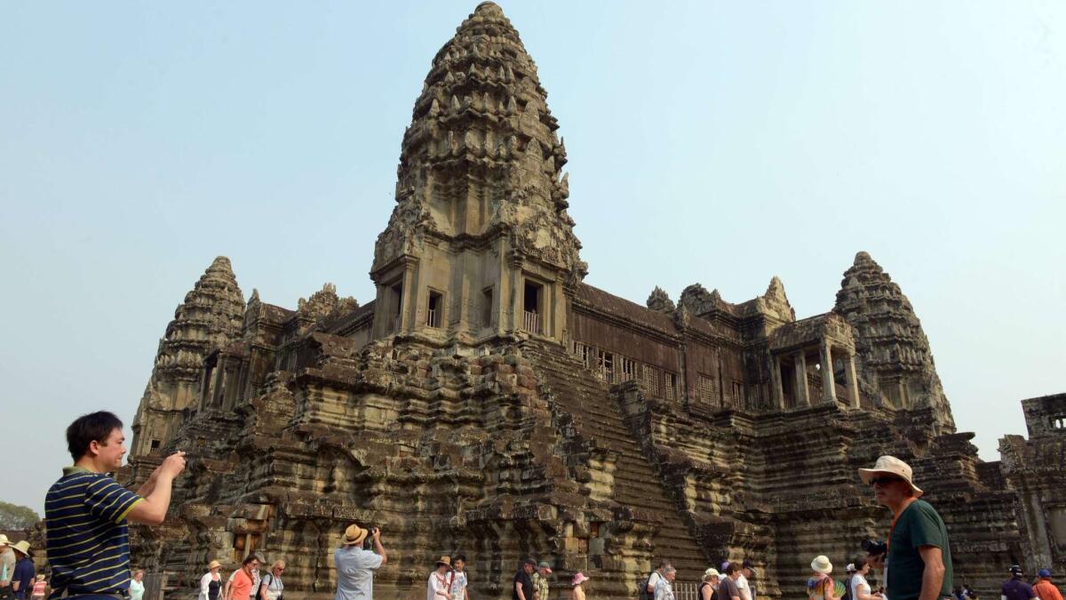 The women-only tour of Camobida includes visiting the Angkor Wat temple and running in a half marathon at the ancient site.