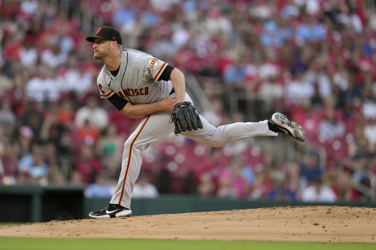 San Francisco Giants pitcher Sam Long to start series at Nationals