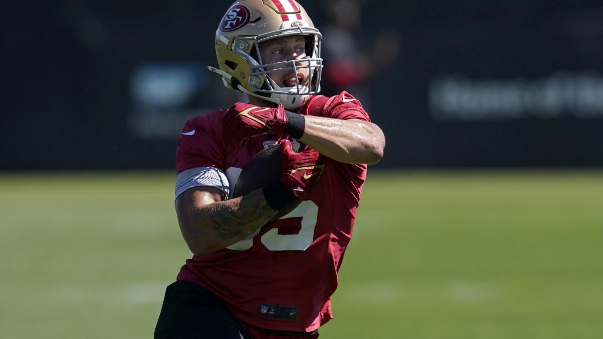 49ers' George Kittle questionable with groin strain, hopes to play