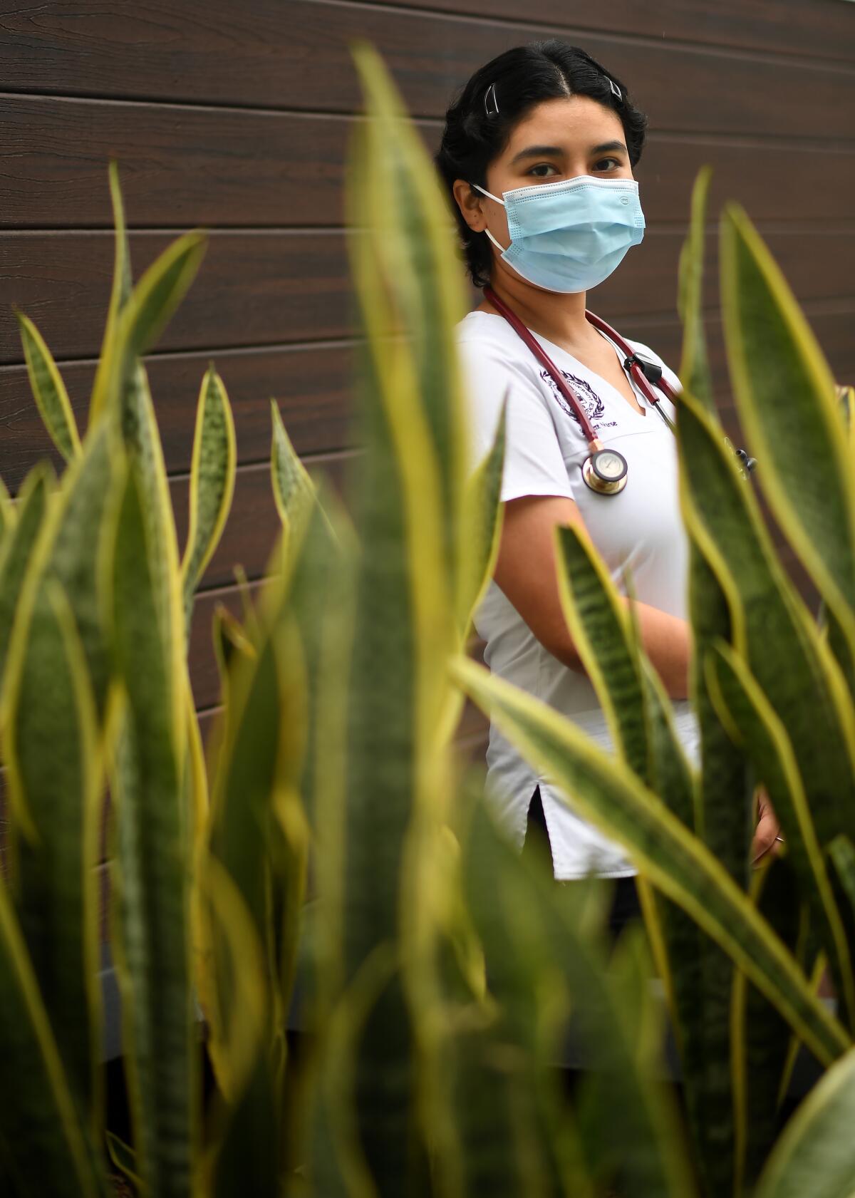 Cal St. Long Beach nursing student Naomi Mu?iz.