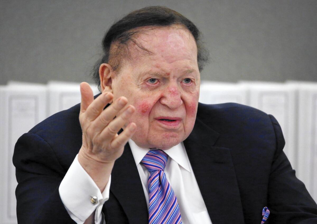 Reporters at the Las Vegas Review-Journal now seem less willing to be openly critical of casino mogul Sheldon Adelson than they were in December, when it was revealed that his News + Media Capital Group had bought the newspaper.