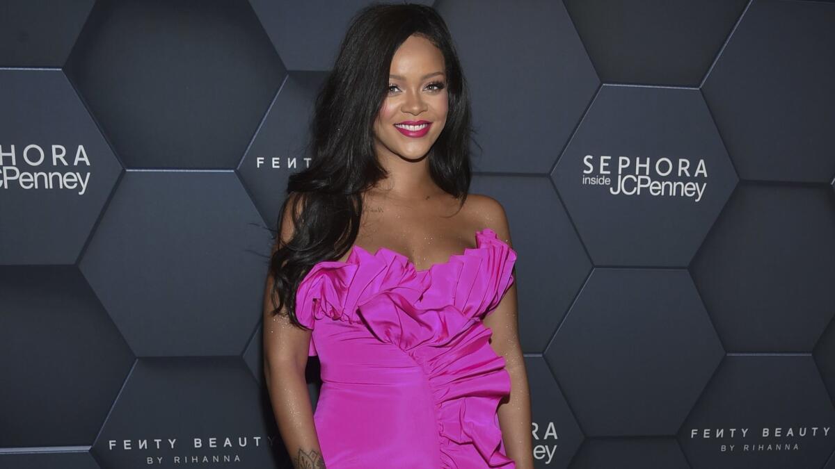 Los Angeles police on Tuesday responded to a possible burglary at singer Rihanna's Hollywood Hills home. In this September photo, the singer arrives at the Fenty Beauty by Rihanna one-year anniversary party in New York.