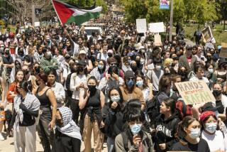 Large rally at UC San Diego, May 8th, two days after the encampment was forcibly disbanded