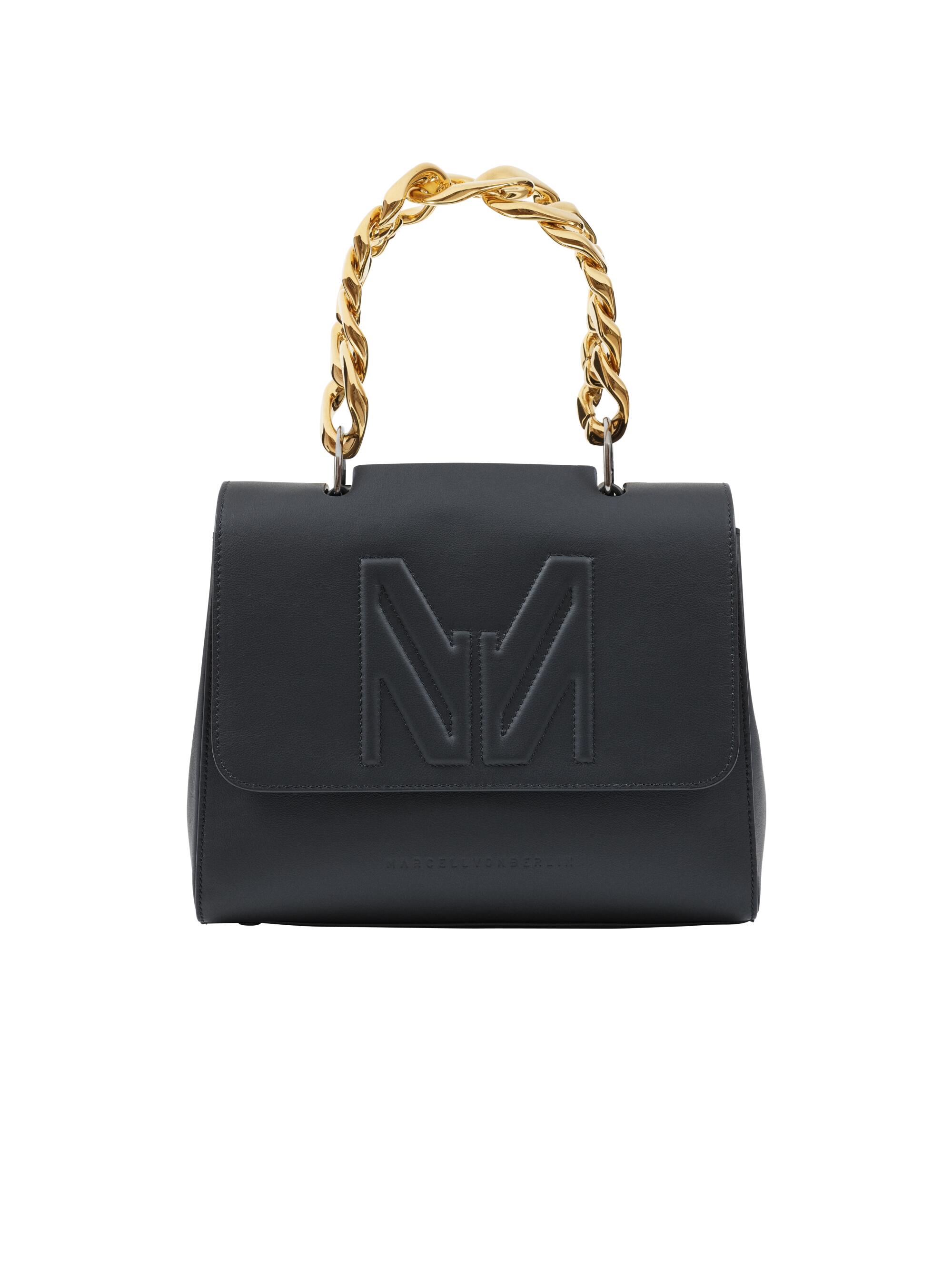 Marcell Von Berlin MM chain top handle bag, $1,080, us.marcelvonberlin.com