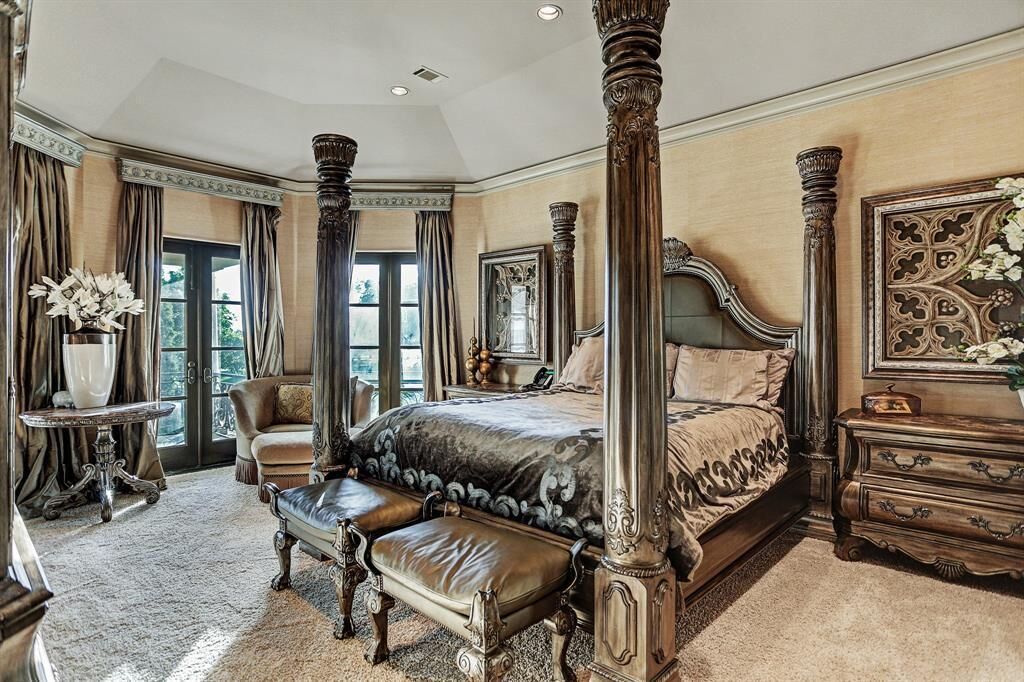 The primary bedroom.