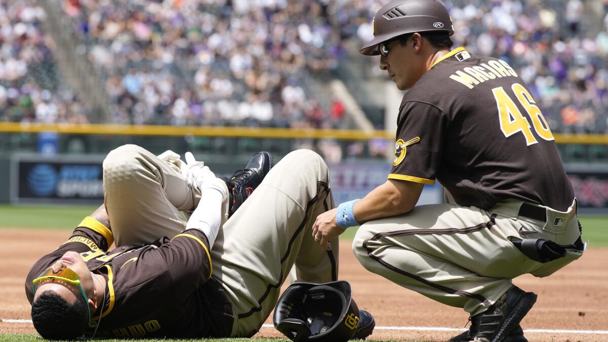Manny Machado sprains ankle, Padres swept by Rockies - The San