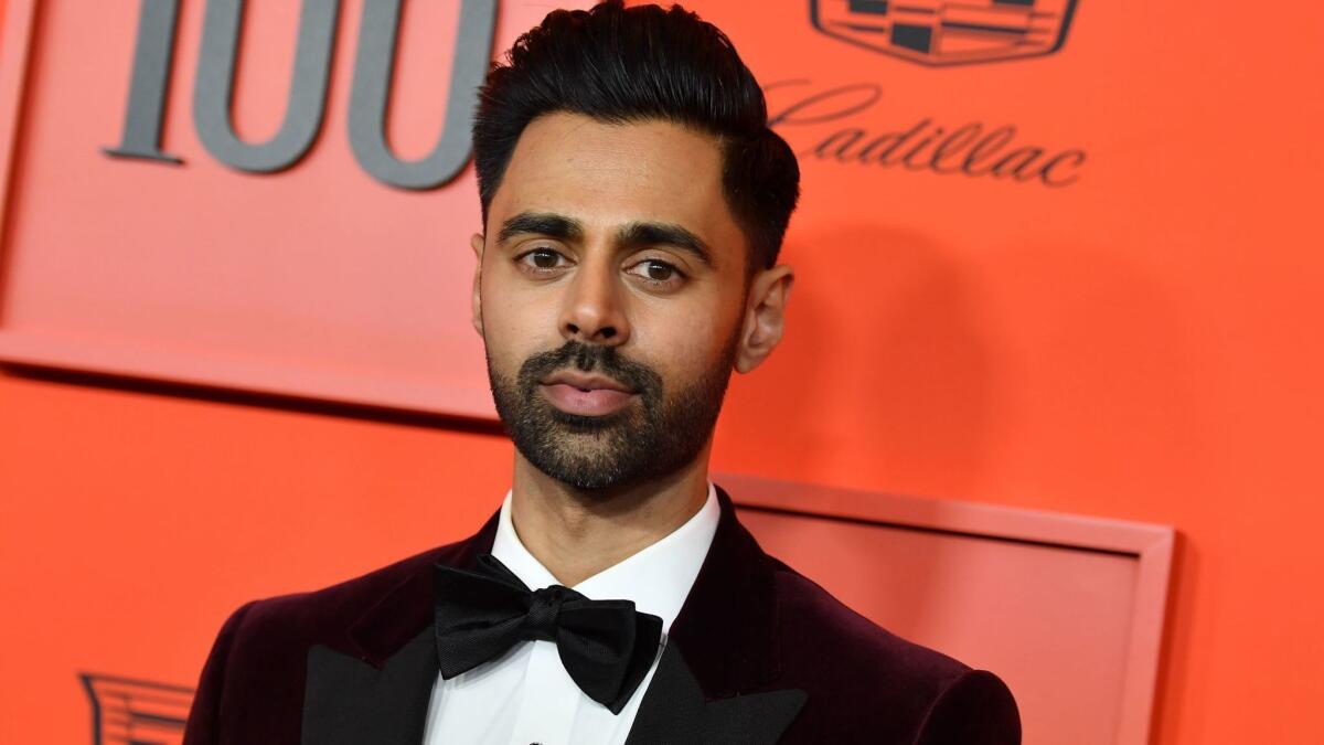 Comedian Hasan Minhaj focused on Jared Kushner and his connections at the Time 100 gala on Tuesday.