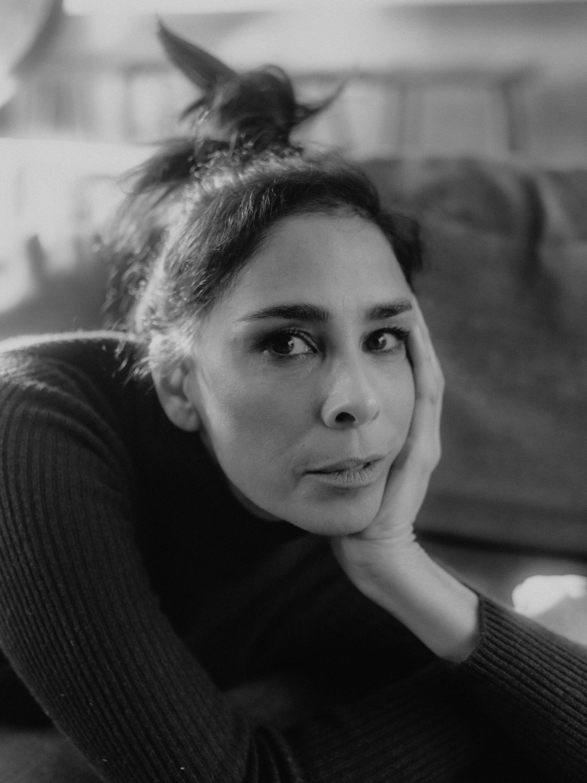 Sarah Silverman is photographed in her home in Los Angeles, CA on November 21, 2023.