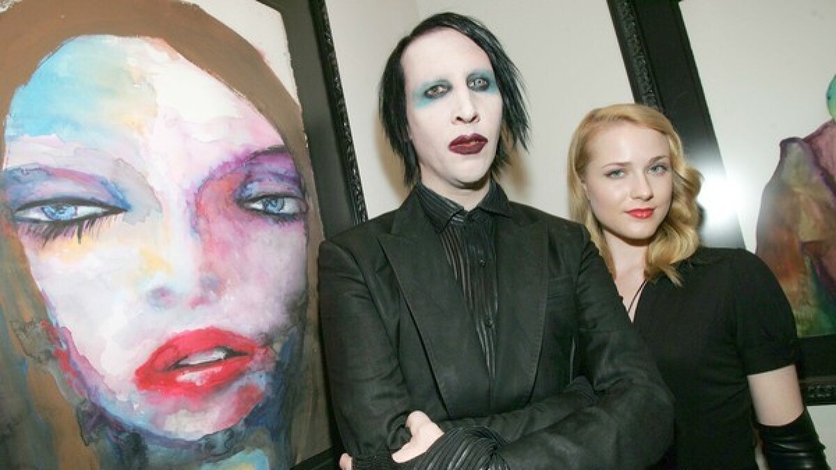 Evan Rachel Wood Filed Police Report On Marilyn Manson S Wife Los Angeles Times