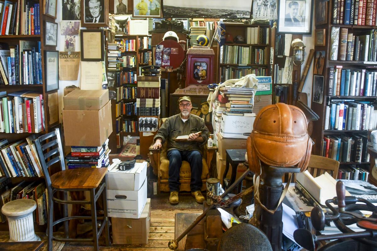D.G. Wills Books is a mainstay on Girard Street in La Jolla. Dennis Wills is the owner.