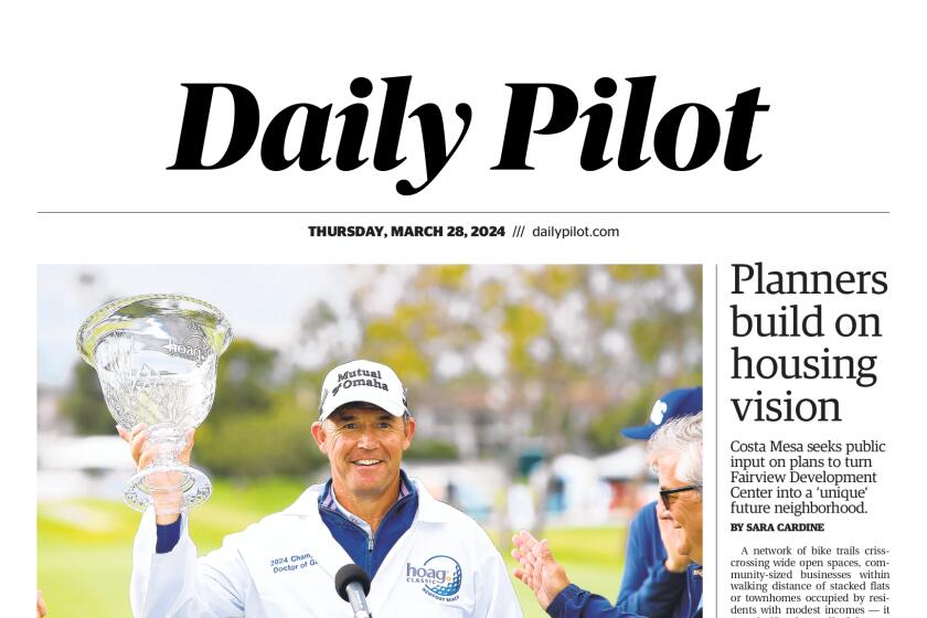 Front page of the Daily Pilot e-newspaper for Thursday, March 28, 2024.