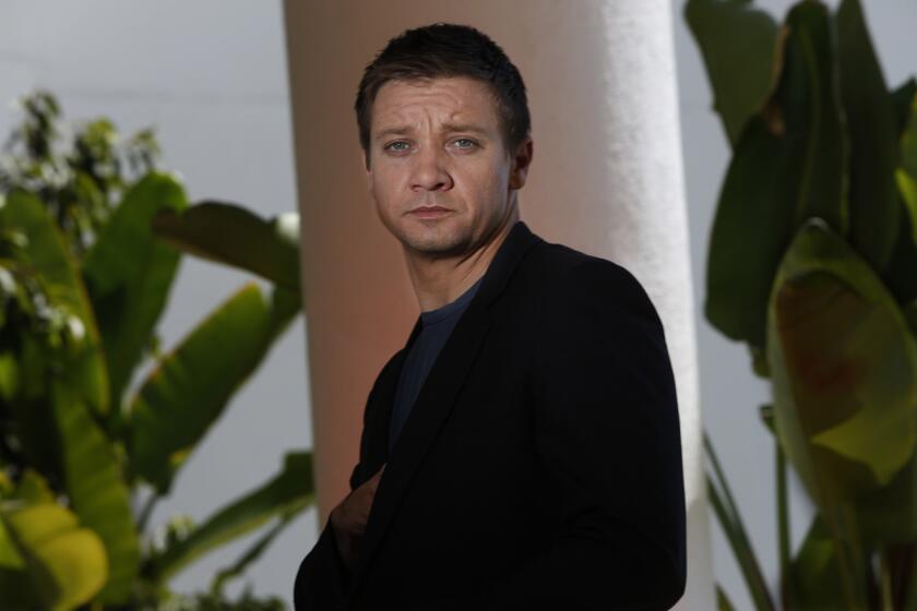 Actor Jeremy Renner in the Beverly Hilton in Beverly Hills.