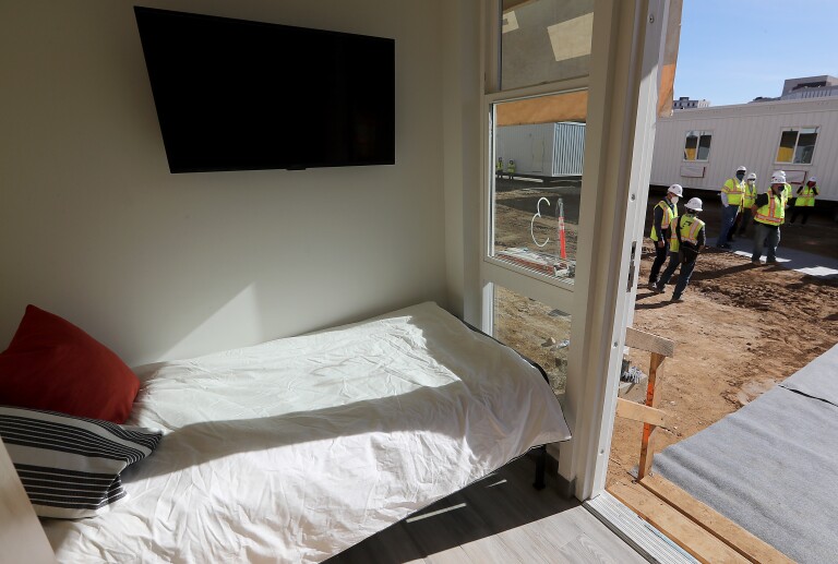L.A. project shows homeless housing can be done quickly, cheaply - Los ...