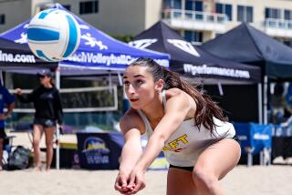 Julia Bazylevych helped Taft win the City Section championship on Thursday in beach volleyball.