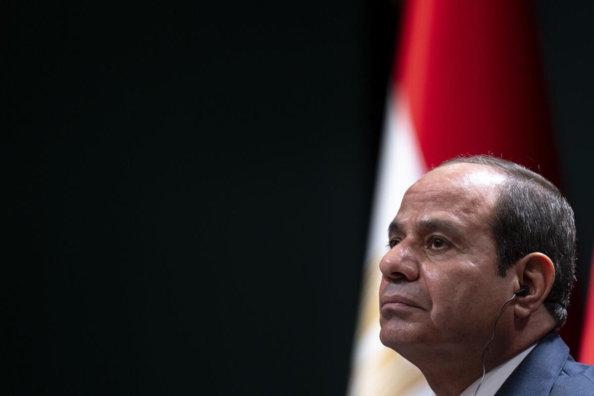 Egyptian President Abdel Fattah el-Sissi.