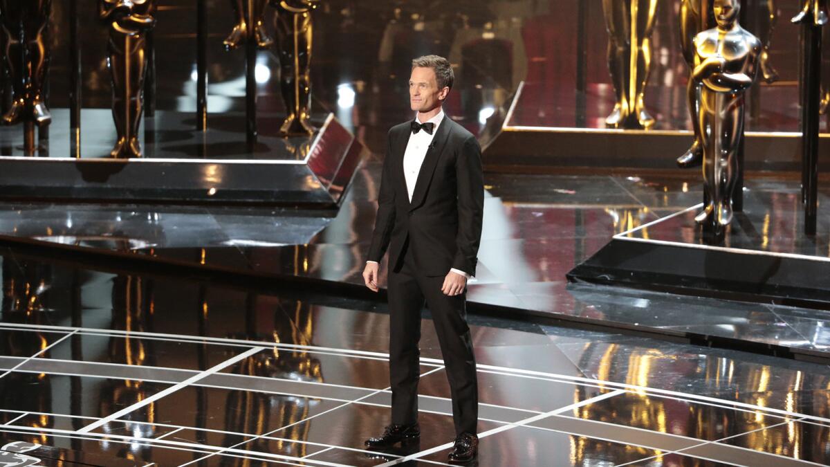 Neil Patrick Harris opens the telecast of the 87th Annual Academy Awards on Sunday at the Dolby Theatre in Hollywood.
