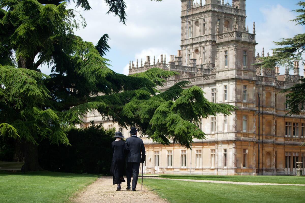 Highclere Castle, 45 miles west of central London, is better known to many as Downton Abbey, the setting of the popular PBS series that ended in 2016.